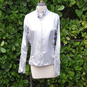 Polo sport silver nylon jacket